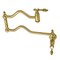 Kingston Brass KS2107TAL Tudor Wall Mount Pot Filler, Brushed Brass KS2107TAL - alternate 1